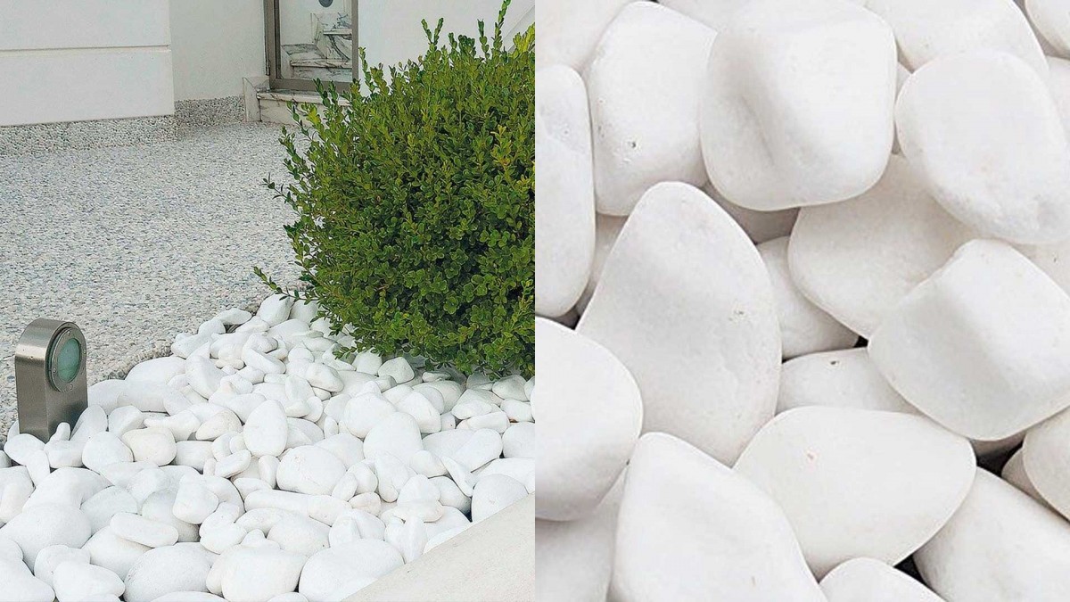 Semmelrock kerti díszkavics 25kg - Fehér